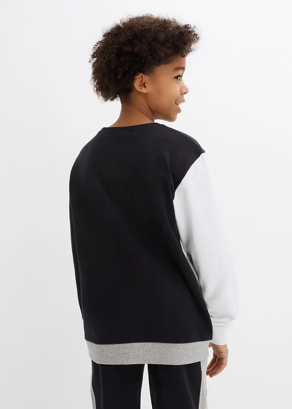 Sweatshirt i ren ekologisk bomull för barn, avslappnad passform, bonprix