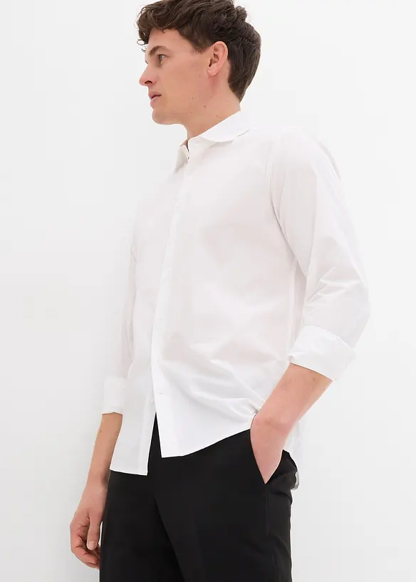 Skjorta i ren bomull, normal passform, bonprix