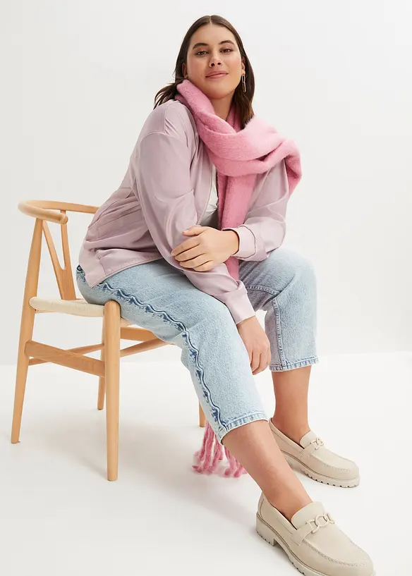 Blusjacka i satin, bonprix