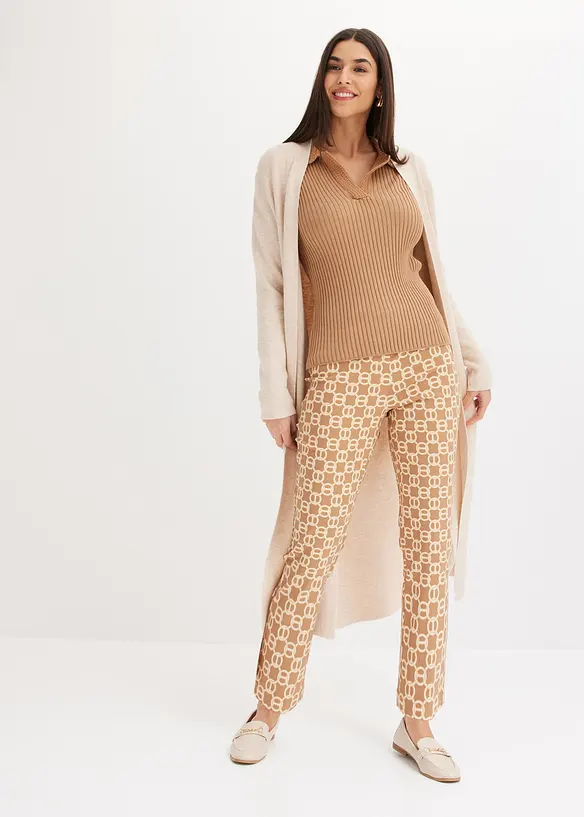 Lång cardigan med viskos, bonprix
