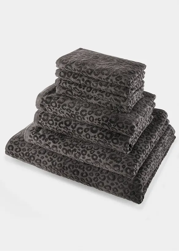 Handduk med leopardmönster, bonprix