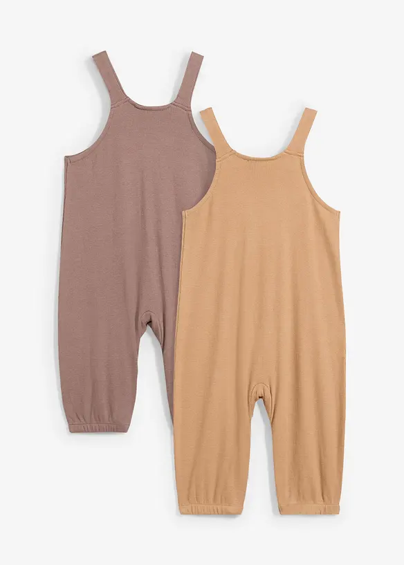 Snickarbyxa i ekologisk bomull f&ouml;r bebisar (2-pack), bonprix