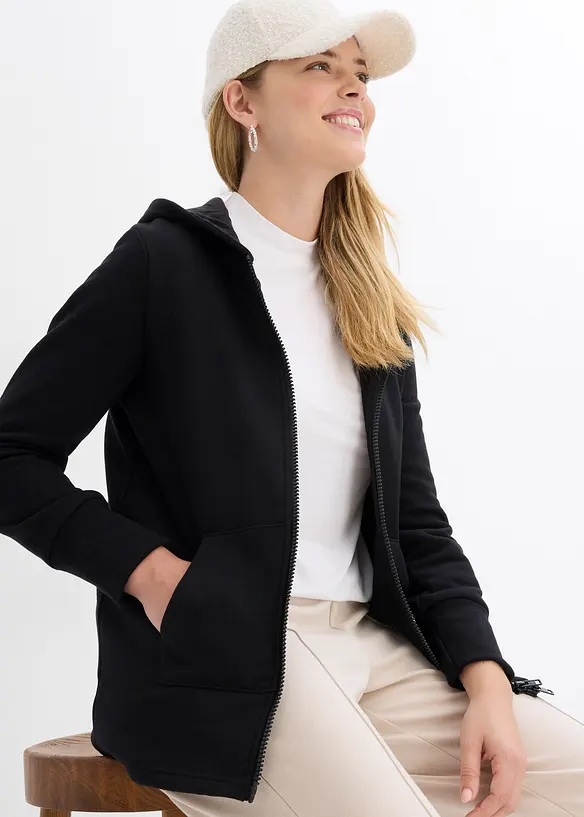 Munkjacka i mjuk bomullsmix, bonprix