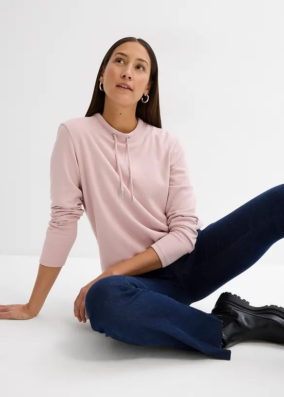 Sweatshirt i mjuk frotté, bonprix