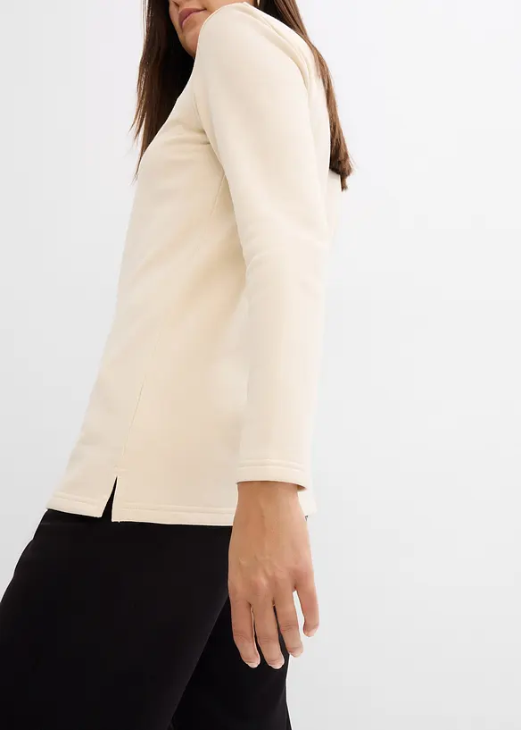 Sweatshirt i mjuk frotté, bonprix