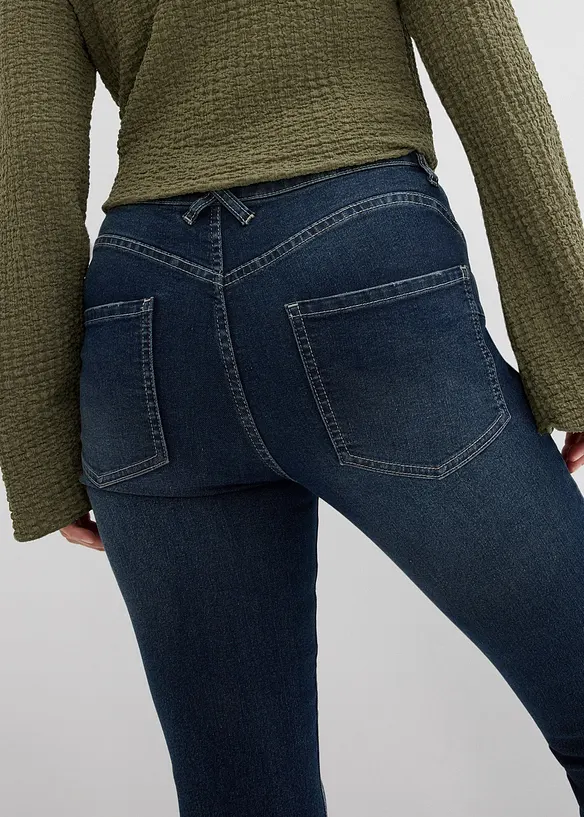 Skinny jeans med hög midja och stretch, bonprix