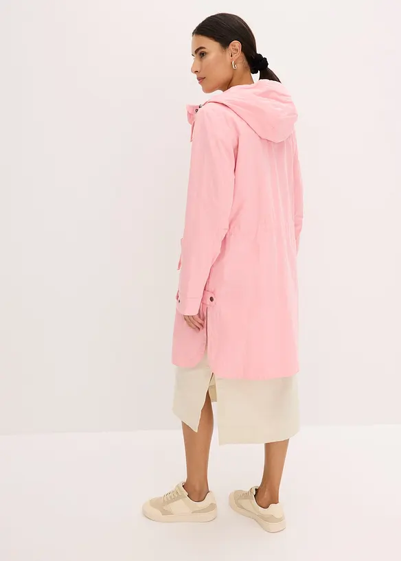 Lång parkas med huva, bonprix