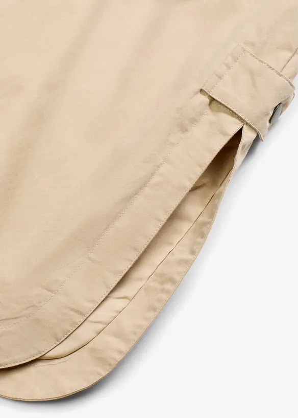 Lång parkas med huva, bonprix