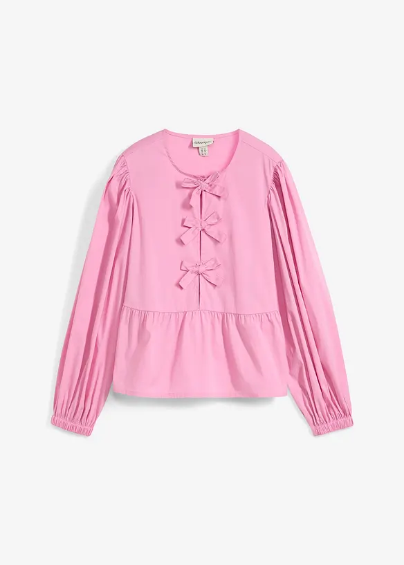Blus med rosetter, bonprix