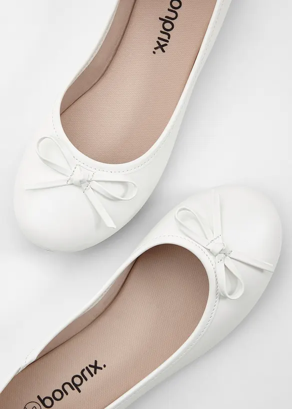 Ballerinaskor med rosett, bonprix