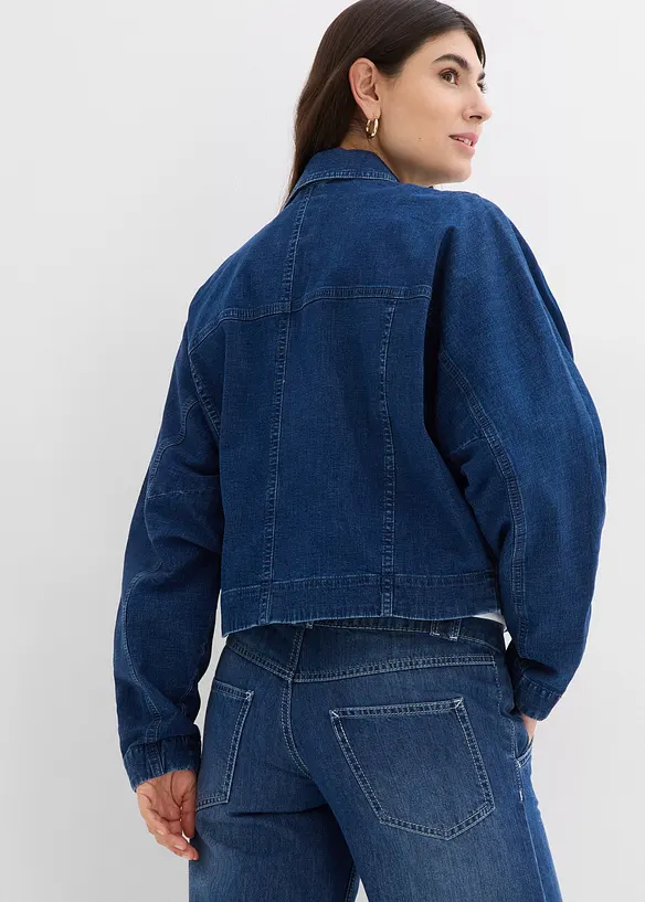 Jeansjacka i kort modell, bonprix