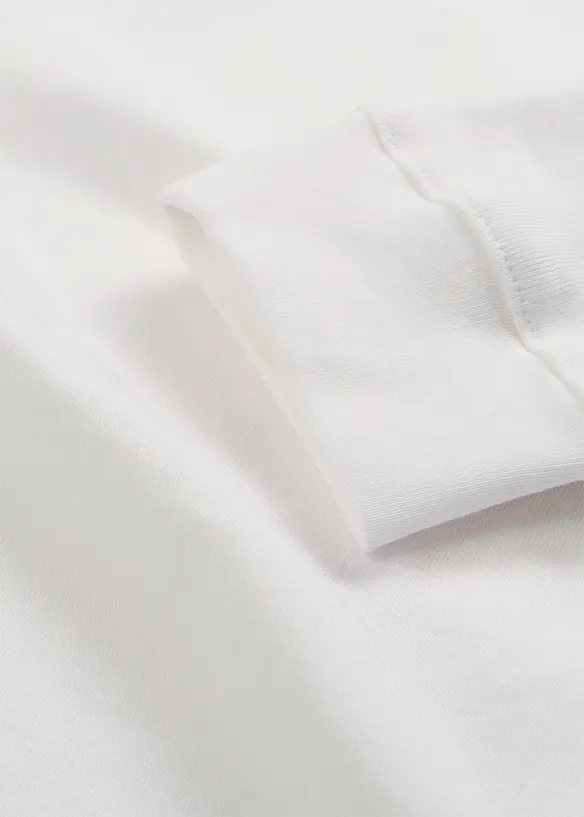 L&aring;ng&auml;rmad topp i ren ekologisk bomull, bonprix