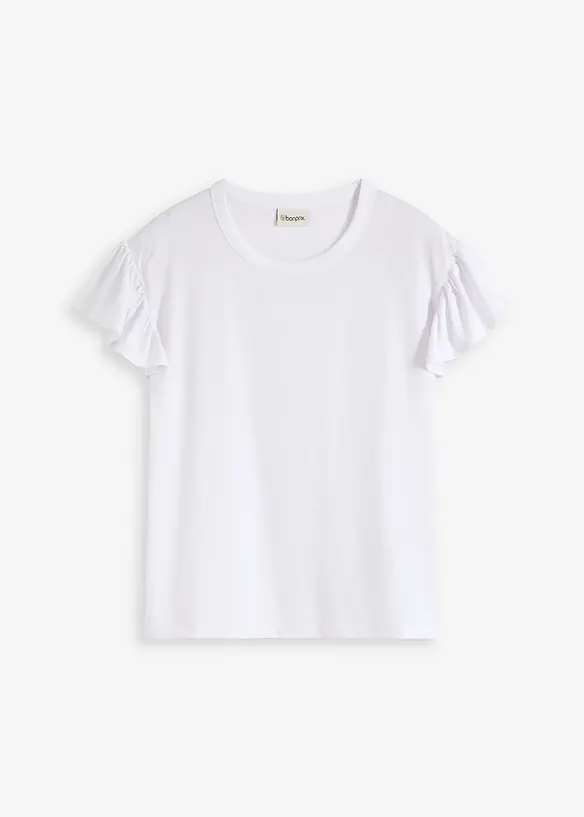 Topp med volangärmar, bonprix