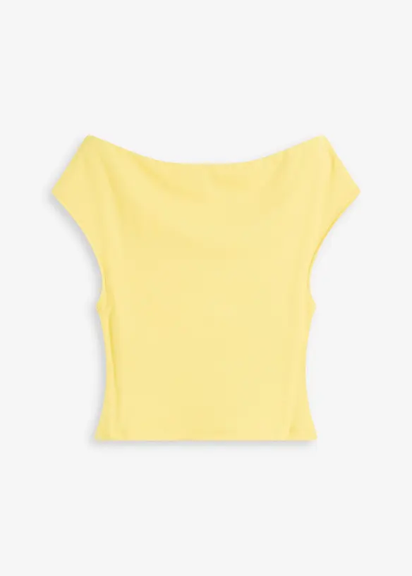 Off-shoulder-topp av ren ekologisk bomull, bonprix