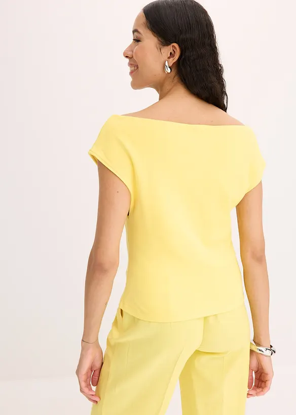 Off-shoulder-topp av ren ekologisk bomull, bonprix