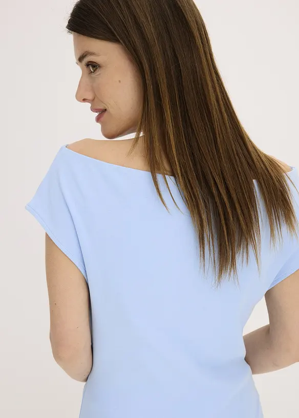 Off-shoulder-topp av ren ekologisk bomull, bonprix