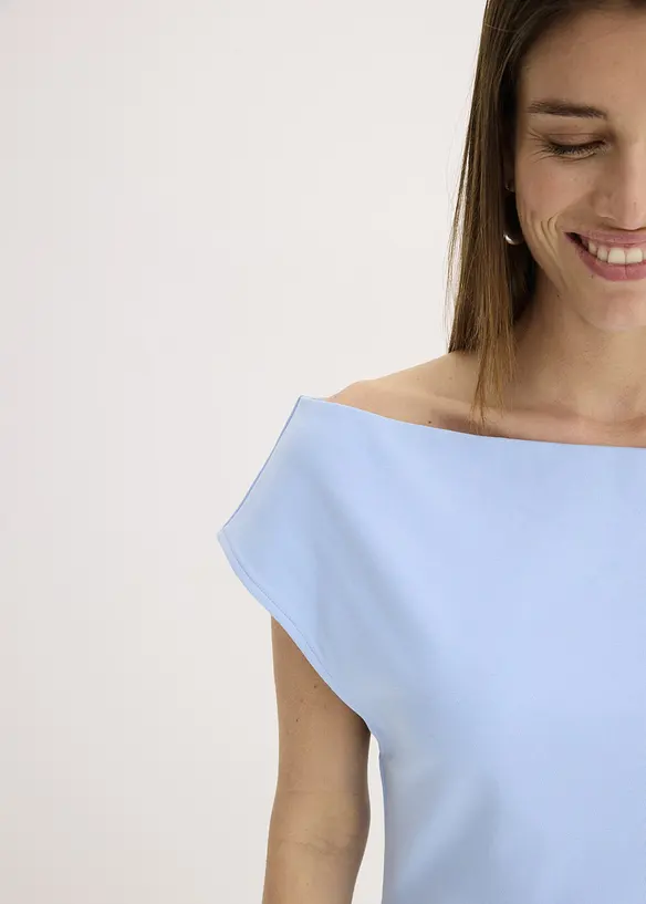 Off-shoulder-topp av ren ekologisk bomull, bonprix