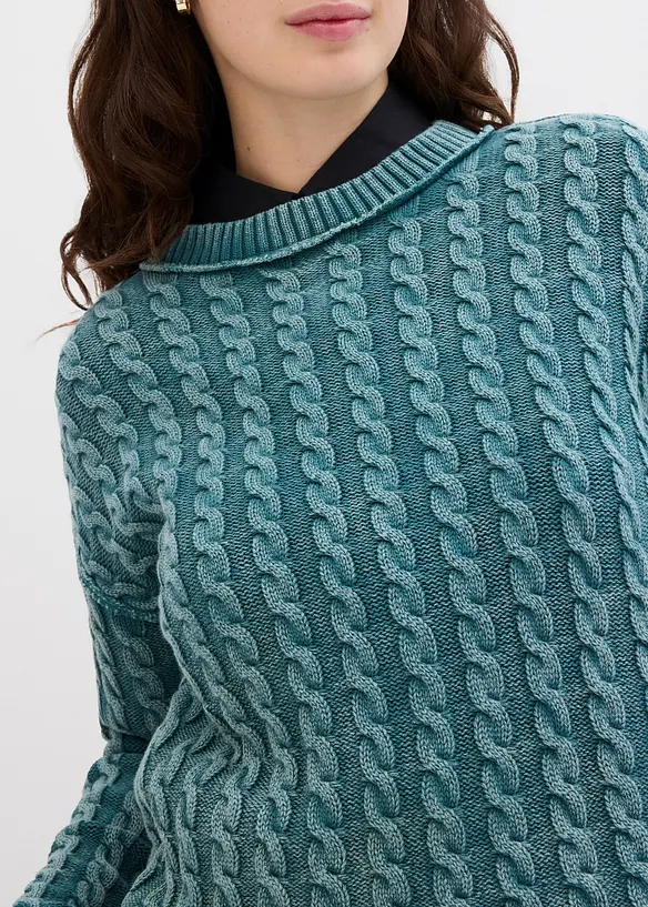 Oversizetr&ouml;ja av ren bomull, bonprix