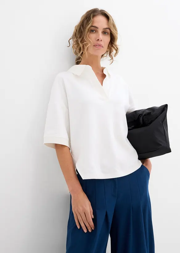 Pik&eacute;tr&ouml;ja av ren ekologisk bomull, bonprix