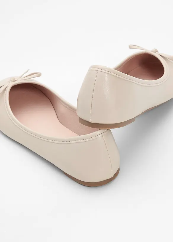 Ballerinaskor med rosett, bonprix