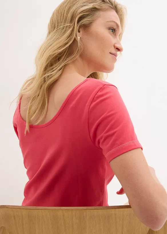 T-shirt med djupt ringad rygg, bonprix