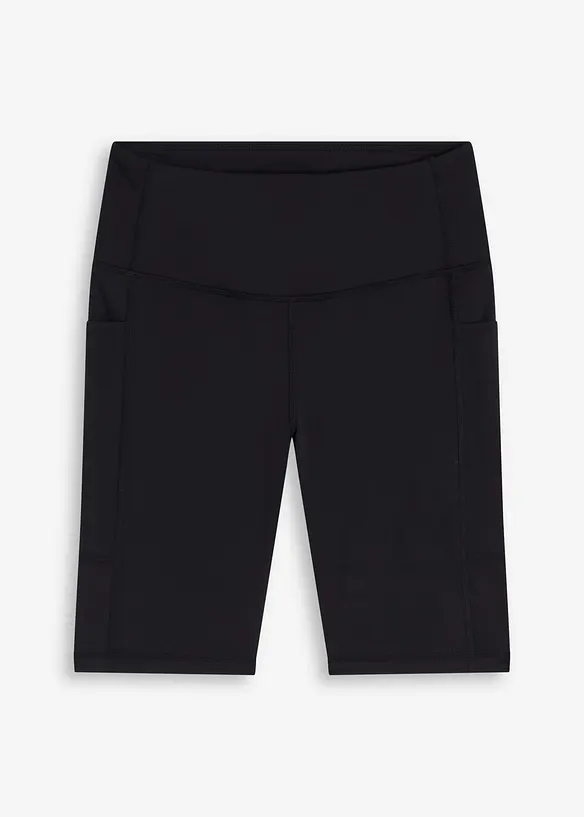 Cykelbyxa i funktionsmaterial med mobilficka, snabbtorkande, bonprix