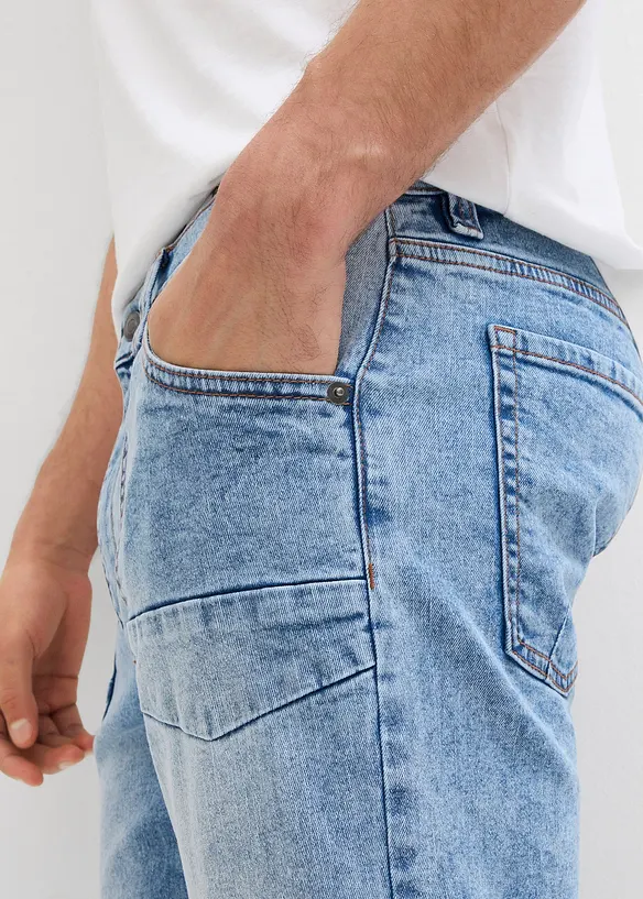 Regular Fit 3/4-Jeans, Straight, bonprix