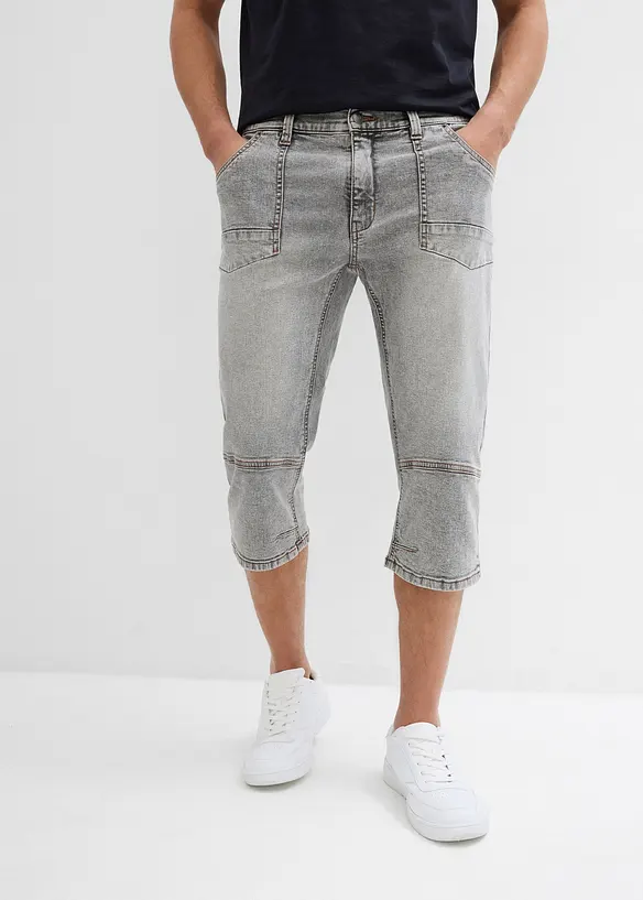 Regular Fit 3/4-Jeans, Straight, bonprix