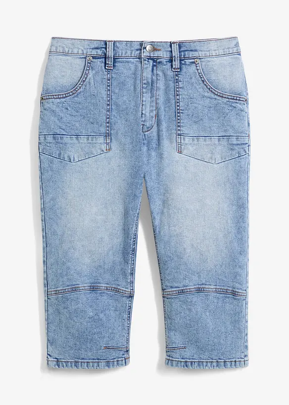 Regular Fit 3/4-Jeans, Straight, bonprix