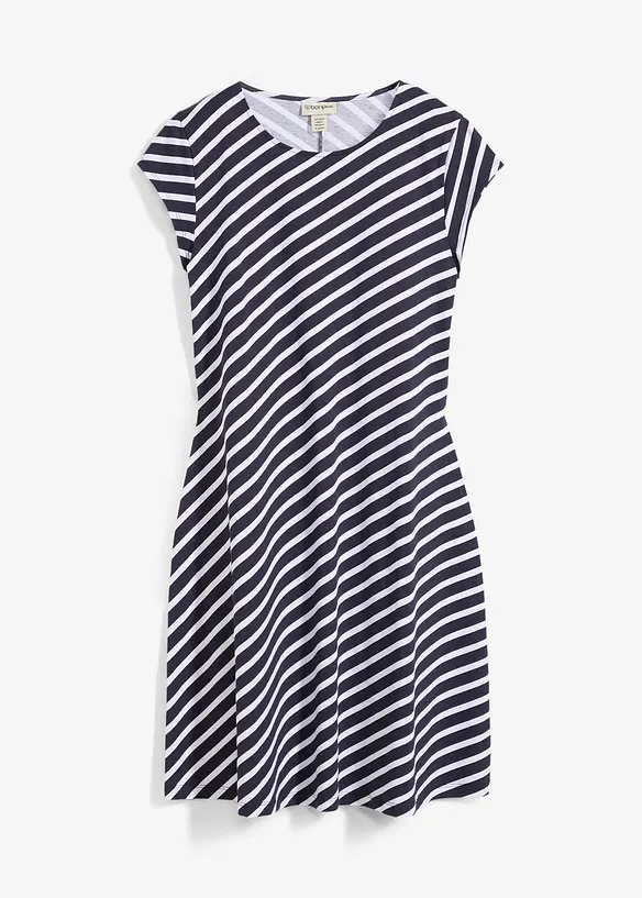 Jerseyklänning i kroppsnära modell, bonprix