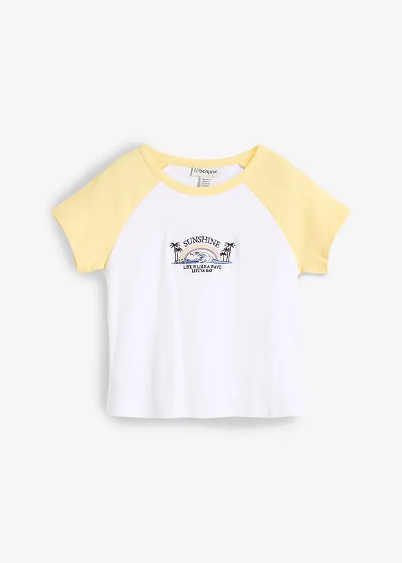 Topp med raglanärmar, bonprix