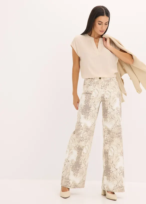 Twillbyxa i vid modell, bonprix