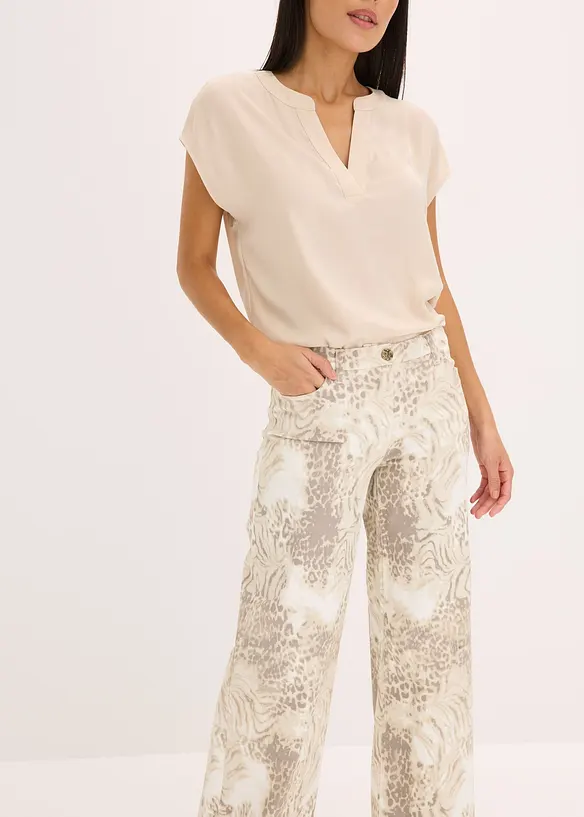 Twillbyxa i vid modell, bonprix