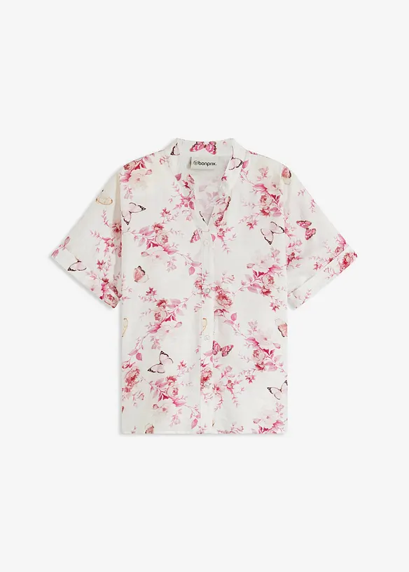 Mönstrad blus, bonprix