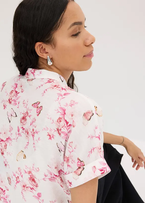 Mönstrad blus, bonprix