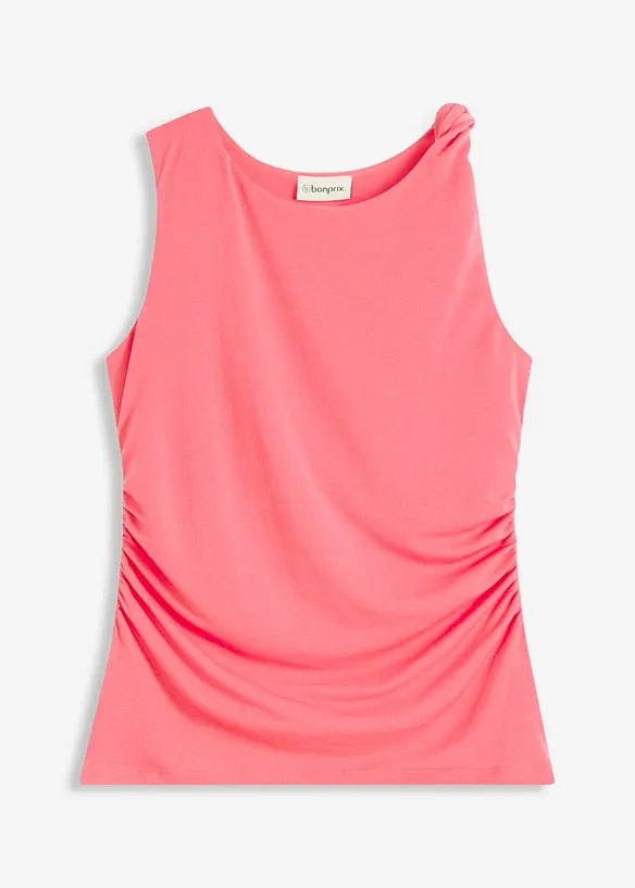 Jerseylinne med tvinnad effekt, bonprix