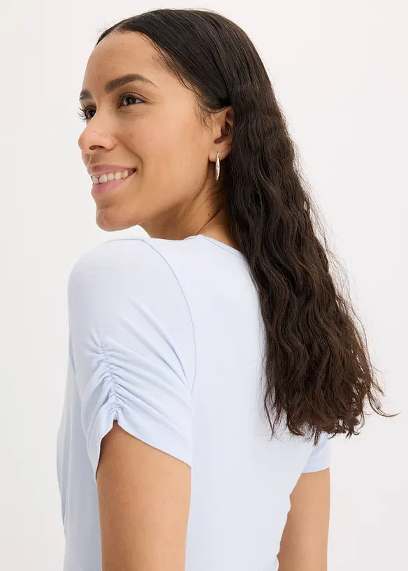 Topp med rynkning, bonprix