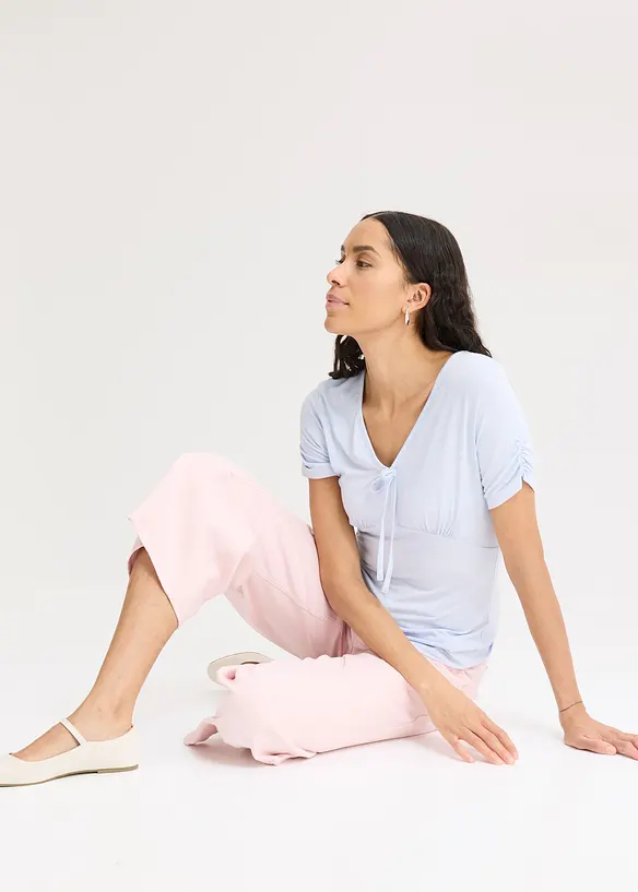 Topp med rynkning, bonprix