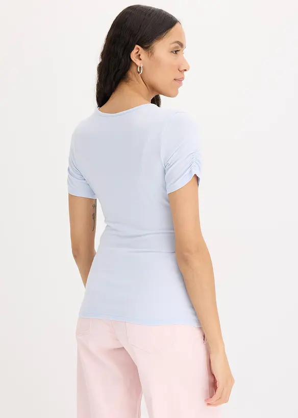 Topp med rynkning, bonprix