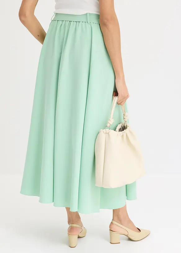 Kjol i glansigt material, bonprix