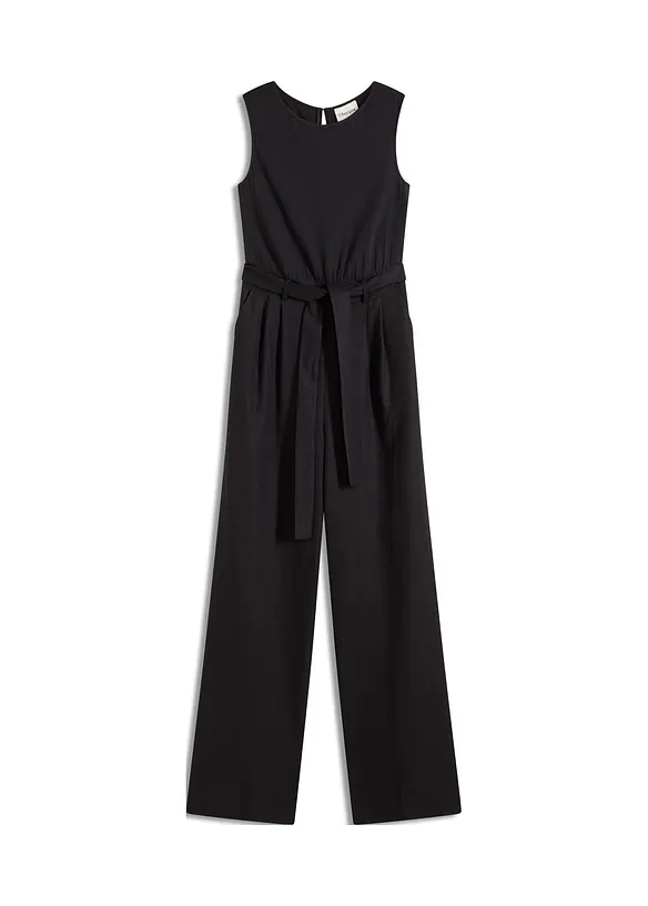 Jumpsuit i jersey av linnemix, bonprix