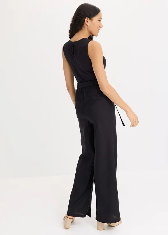 Jumpsuit i jersey av linnemix, bonprix