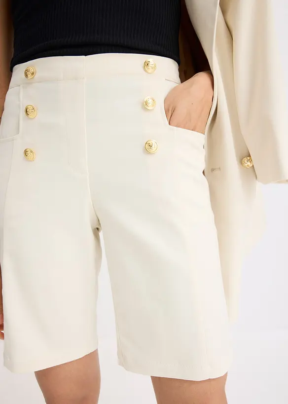 Bermudashorts med dekorativa knappar, bonprix