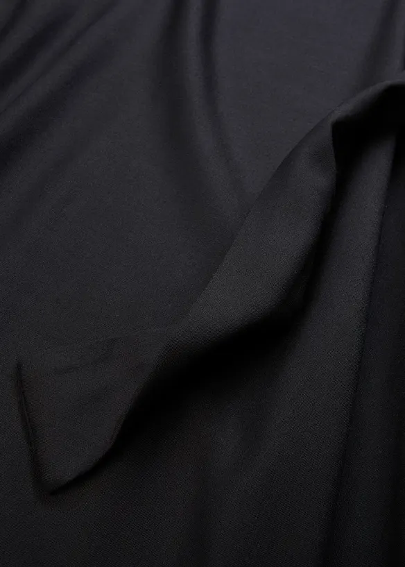 Midiklänning med knytskärp och resårmuddar i ärmarna, bonprix