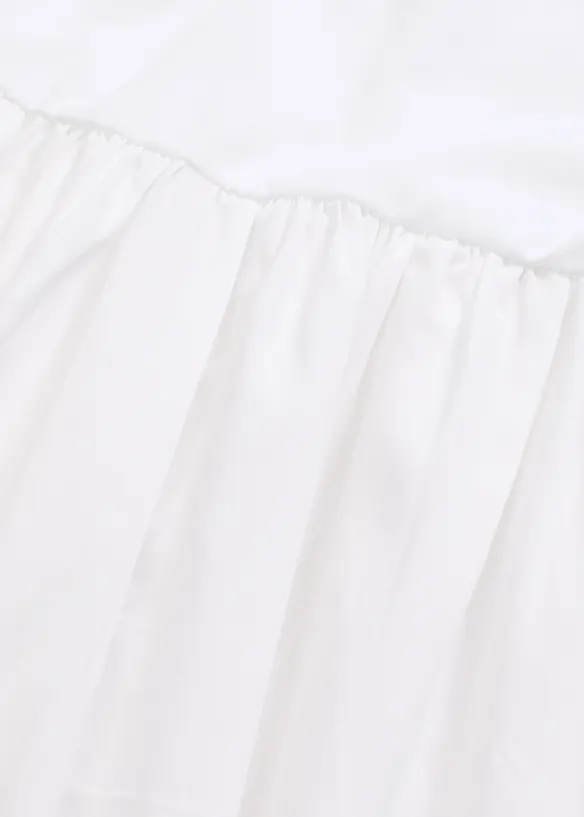Jerseyklänning i materialmix, bonprix