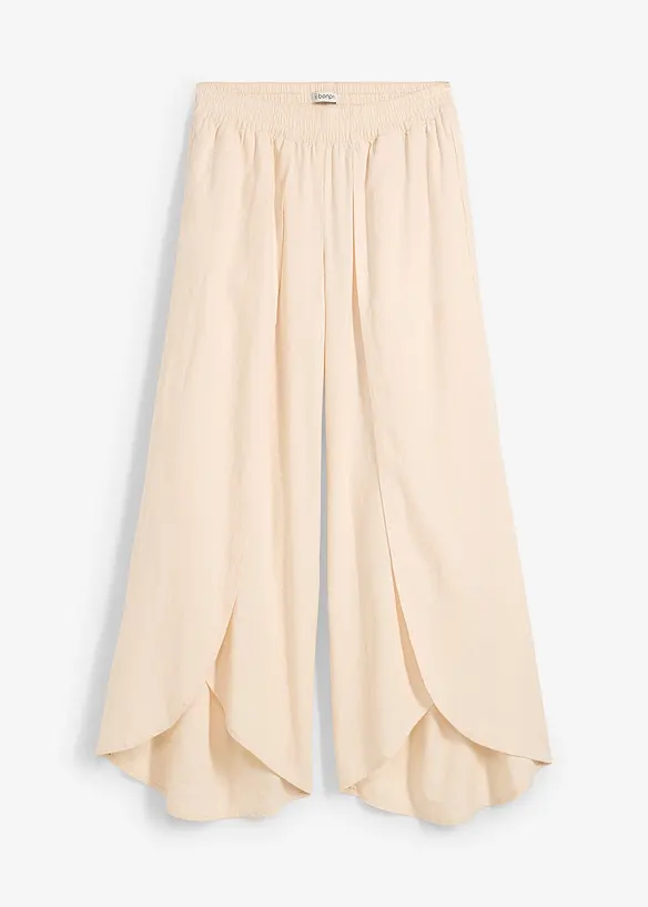 Byxa i kortare modell med slits, bonprix