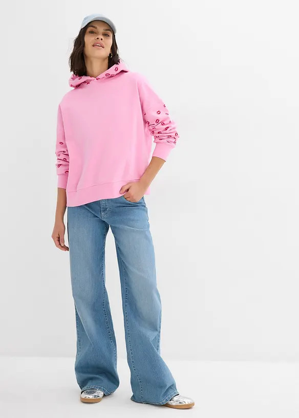 Oversizehoodie av ren ekologisk bomull, bonprix
