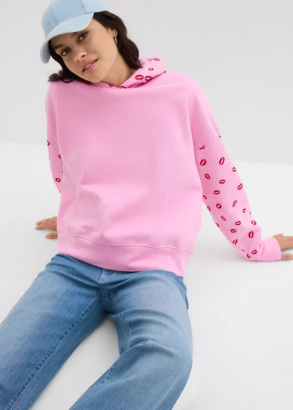 Oversizehoodie av ren ekologisk bomull, bonprix