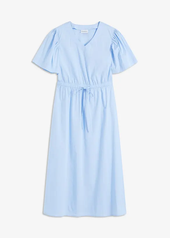 Mellanlång klänning med vida ärmar, bonprix