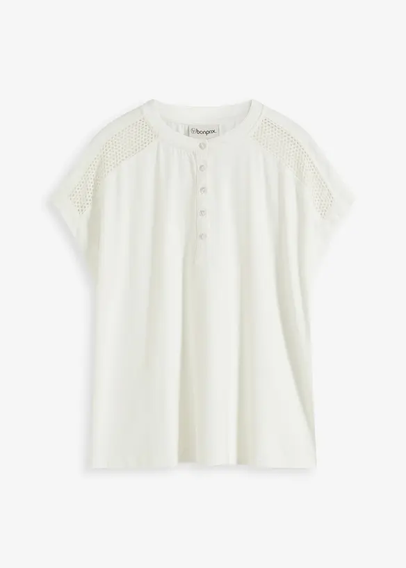 Topp med spetsinfällning, bonprix